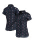 Фото #1 товара Women's Navy Houston Astros Floral Button Up Shirt