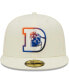 ფოტო #4 პროდუქტის Men's Cream Denver Broncos Chrome Color Dim 59FIFTY Fitted Hat