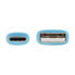 Фото #4 товара Tripp U038AB-006-S-LB Safe-IT USB-A to USB-C Antibacterial Cable - USB 2.0 - Ultra Flexible (M/M) - Light Blue - 6 ft. (1.8 m) - 1.83 m - USB A - USB C - USB 2.0 - 480 Mbit/s - Blue