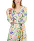 Фото #4 товара Women's Floral-Print Tie-Waist Midi Dress