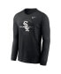 Men's Black Chicago White Sox Over Arch Performance Long Sleeve T-shirt