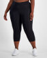 ფოტო #1 პროდუქტის Plus Size Identity Logo Capri Leggings