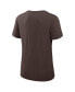 Фото #3 товара Women's Brown San Diego Padres Authentic Collection Performance Scoop Neck T-shirt