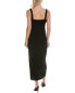 Фото #2 товара Reveriee Linen-Blend Sheath Dress Women's Black Xs