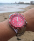 ფოტო #3 პროდუქტის Women's Marina Diver's Multifunctional Titanium Bracelet Watch 40mm