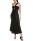 Фото #1 товара Moonsea One-Shoulder Maxi Dress Women's Black S