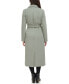 Фото #2 товара Women's Belted Maxi Wool Coat with Fenced Collar
