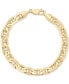 Men's Polished Mariner Link Chain Bracelet in 14k Gold