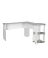 Фото #4 товара Modern L-Shaped Desk With Side Shelves