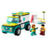 Фото #1 товара LEGO Emergency Ambulance And Boy With Snowboard Construction Game