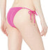 Фото #2 товара Seafolly Standard Tie Side Brazilian Bikini Bottom, Sea Dive Fuchsia Rose, 6