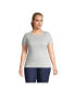 Фото #1 товара Plus Size Cotton Rib T-shirt