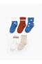 Фото #1 товара Erkek Bebek Baskılı Soket Çorap 5'li