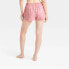 Фото #2 товара Colsie Women's Pink Animal Print Foldover Waistband Woven Boxer Shorts Medium XS