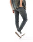 ASOS DESIGN skinny jeans in dark wash blue with tint VERWASCHENES DUNKELBLAU, W28 L32 - фото #3