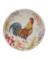 Фото #5 товара Floral Rooster Set of 4 Salad Plate 9"