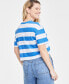 Women's Cropped Stripe T-Shirt, Created for Macy's