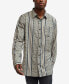 Фото #1 товара Men's Monogram Long Sleeve Woven Shirt