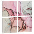 Фото #3 товара Набор из четыре рамок Полотно Розовый Мрамор 35 x 7 x 35 cm (6 штук)