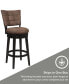 Фото #9 товара 45" Wood and Upholstered Kaede Furniture Bar Height Swivel Stool