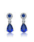 ფოტო #1 პროდუქტის Sterling Silver White Gold Plated Cubic Zirconia Dress Earrings