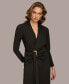 ფოტო #15 პროდუქტის Donna Karan Women's Hardware Long-Sleeve Draped Gown