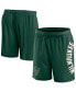 ფოტო #1 პროდუქტის Men's Hunter Green Milwaukee Bucks Post Up Mesh Shorts
