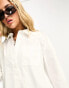 Фото #4 товара COLLUSION boxy shirt in white