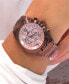 ფოტო #4 პროდუქტის Women's Katherine Chronograph Multifunctional Chocolate Ion-Plated Stainless Steel Bracelet Watch 40mm