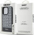 DKNY DKNY DKHMP15LPSOSPK iPhone 15 Pro 6.1" czarny/black hardcase Leather Printed Pattern Metal Logo MagSafe