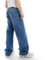 Calvin Klein Jeans loose straight jeans in dark wash Dunkles Denim, W38 L32 - фото #5