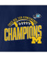 Фото #3 товара Men's Navy Michigan Wolverines 2023 Big Ten Football Conference Champions T-shirt