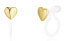 Children´s gold-plated earrings Heart SVLE1891X75GO00