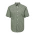 Фото #3 товара ONLY & SONS Caiden Life Solid Linen short sleeve shirt