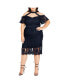 Фото #1 товара Plus Size Pippa Cold Shoulder Lace Dress