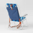 Фото #2 товара Outdoor Portable Backpack Chair Wide Stripe - Blue - Sun Squad