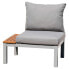 CHILLVERT Bergamo FSC Eucalyptus and Aluminium Outdoor Garden Sofa 78.20x76.6x730 cm