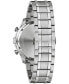 ფოტო #3 პროდუქტის Men's Chronograph Classic Diamond (1/8 ct. t.w.) Stainless Steel Bracelet Watch 44mm, A Macy's Exclusive Style