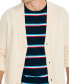 Фото #4 товара Men's Classic-Fit Stripe Logo Embroidered T-Shirt