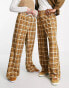 Reclaimed Vintage inspired unisex baggy check trousers