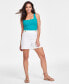 ფოტო #1 პროდუქტის Women's High-Rise Tabbed Shorts, Created for Macy's