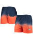 Фото #1 товара Men's Navy, Denver Broncos Dip-Dye Swim Shorts