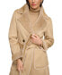 Фото #5 товара Women's Belted Notched-Collar Faux-Shearling Coat, Created for Macy's