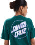 Фото #1 товара Santa Cruz partial dot print logo t-shirt in green