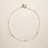 ფოტო #1 პროდუქტის 18K Gold Plated Freshwater Pearls with Smilie Face - HaHa Necklace 17" For Women