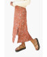 Фото #2 товара Women's Paisley Printed Avery Midi Skirt in Rust