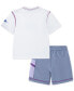 Toddler Boys Reimagine T-Shirt & French Terry Cargo Shorts, 2 Piece Set