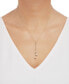 Фото #2 товара Italian Gold tri-Gold Lariat Necklace in 14k Gold, White Gold and Rose Gold