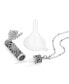 Фото #2 товара 2028 pewter Filigree Vial with Tassel Necklace