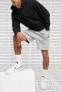 Фото #3 товара Tech Fleece Unisex Gray Shorts Pamuk Polyester Erkek Şort Gri